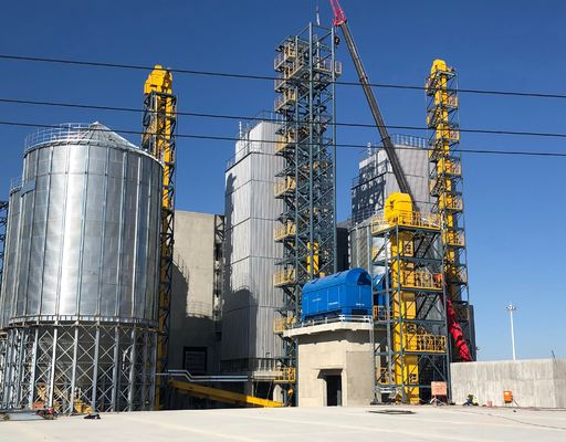 Secador de arroz avançado para redução de umidade de 3-15% e capacidade de manuseio de 100-800 t/dia