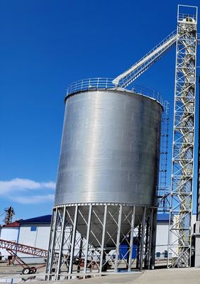 Soluções personalizadas Condições do local para silos de grãos de aço Eficiência espacial e relação custo/benefício