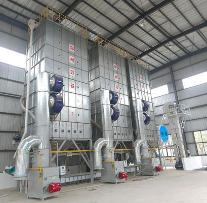 Sistemas de controlo inteligentes Máquina de secagem de grãos com temperatura de rajada a quente de 50 a 160 °C e valor acrescentado de taxa de quebra de 0.5