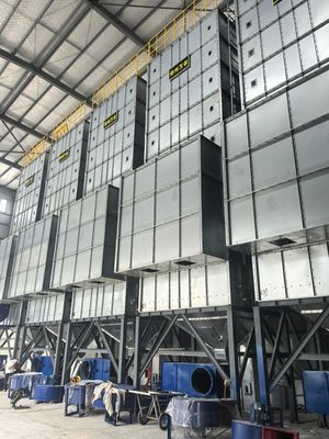 Detecção de temperatura em linha Secador de grãos de pequeno porte para milho com dispositivos de controlo automático e protecção de segurança