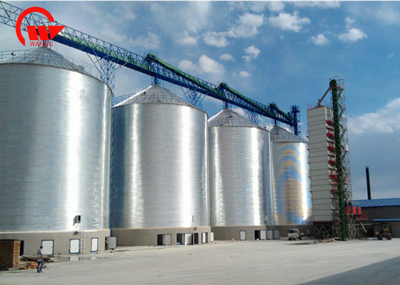 12,8 M isolaram o silo de grão de aço selado para a farinha Sotrage todos os tipos da grão